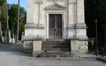 Free Video Stock Small Chapel In The Middle Of A Cemetery