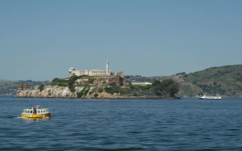 Free Video Stock Small Cruise Ship Passing By Alcatraz Island