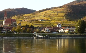 Free Video Stock Small European Town Near The Lake