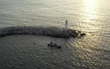 Free Video Stock Small Lighthouse On The Rocks