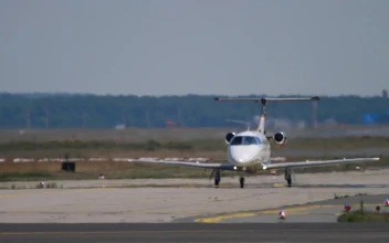 Free Video Stock Small Private Jet Landing At The Airport