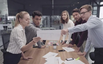 Free Video Stock Small Team Working Together In An Agency