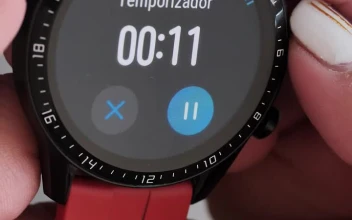 Free Video Stock Smart Watch With Timer Held By A Woman