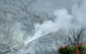 Free Video Stock Smoke Coming From A Deep Crater