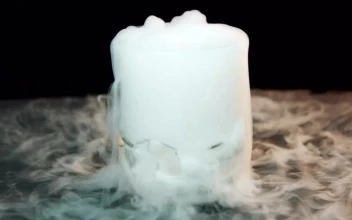Free Video Stock Smoke From A Large Glass  Large