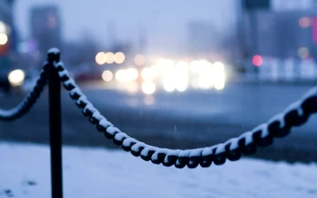 Free Video Stock Snow Falling As Cars Drive By