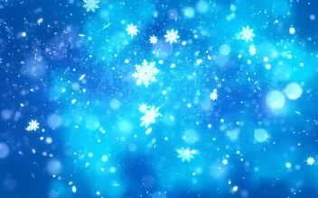 Free Video Stock Snowing Luminous Snowflakes