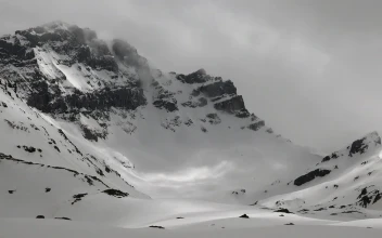 Free Video Stock Snowy Mountain Landscape With Clouds