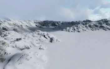 Free Video Stock Snowy Mountains And Cloudy Sky Render