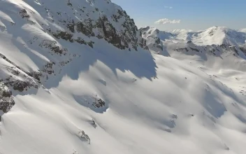 Free Video Stock Snowy Mountains At High Altitude