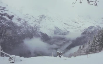 Free Video Stock Snowy Mountains Landscape