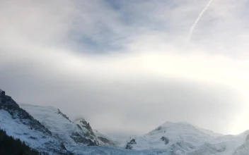 Free Video Stock Snowy Mountains With Mist