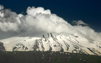 Free Video Stock Snowy Peak With Clouds