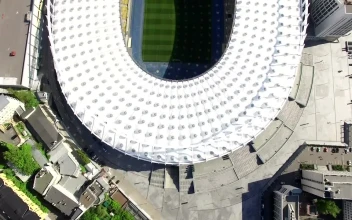 Free Video Stock Soccer Stadium From The Heights