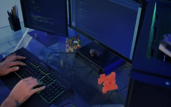 Free Video Stock Software Developer Working On A Computer