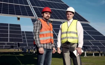 Free Video Stock Solar Power Engineers Posing To Camera