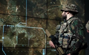 Free Video Stock Soldier Watching A Missile Launch On The Screen