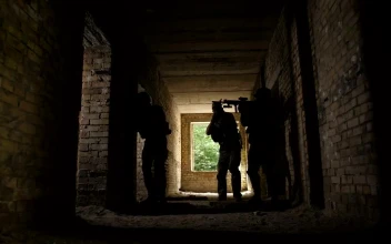 Free Video Stock Soldiers Moving Slowly