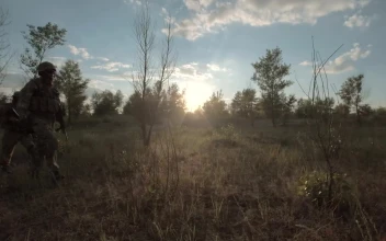 Free Video Stock Soldiers Walking Through The Field