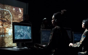 Free Video Stock Soldiers Women On A Missile Launch Center
