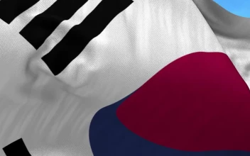 Free Video Stock South Korean Flag Waving In Slow Motion Zoom Out