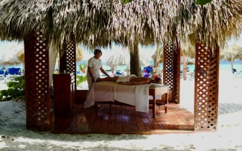 Free Video Stock Spa Treatment At A Luxury Beach Resort