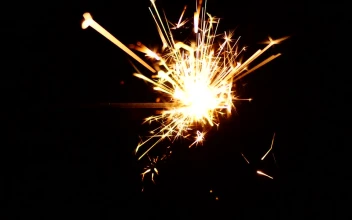 Free Video Stock Sparkler In The Dark