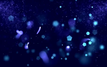 Free Video Stock Sparkling Particles On Blue Background