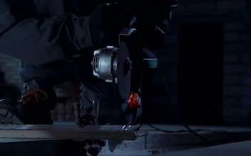 Free Video Stock Sparks Flying While Cutting Metal
