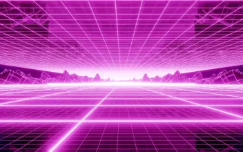 Free Video Stock Spectacular Cyberpunk Stage With Grid Floor
