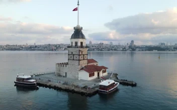 Free Video Stock Spinning Aerial Shot Of Maiden Tower
