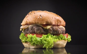 Free Video Stock Spinning Burger With Ketchup