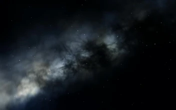 Free Video Stock Spinning Shot Flying In Black Matter In Space