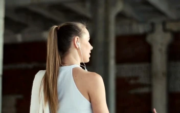 Free Video Stock Sport Woman Walking After Her Training