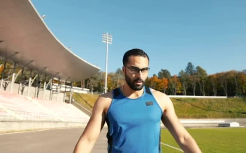 Free Video Stock Sportsman Instagram Influencer Warming Up Before Training