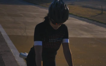 Free Video Stock Sportsman Pedaling A Bicycle On A Track