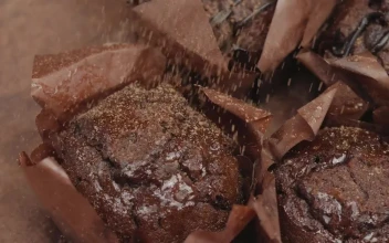Free Video Stock Sprinkle Striped Chocolate Over Chocolate Cupcakes