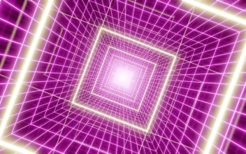 Free Video Stock Square Cyberpunk Tunnel With Purple Lasers