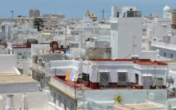Free Video Stock Square Rooftops Across A City
