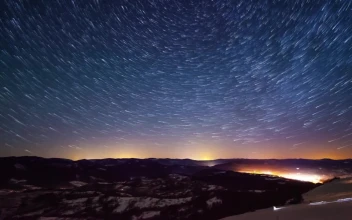 Free Video Stock Starry Sky During Sunrise In The Mountains