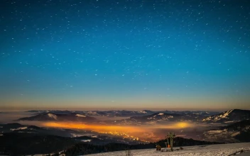 Free Video Stock Starry Sky Seen From High Mountains