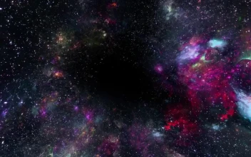Free Video Stock Starry Space With Nebulae Spinning Shot