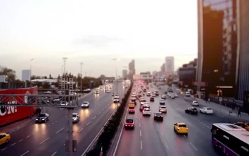 Free Video Stock Static Time Lapse High Shot Of A City Traffic