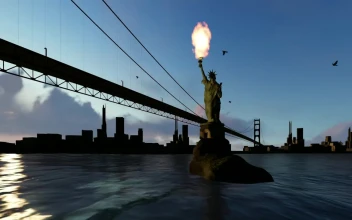 Free Video Stock Statue Of Liberty In D With Fire In Its Torch