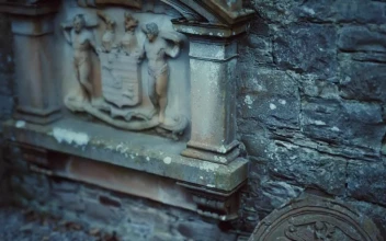 Free Video Stock Statue Outside A Church