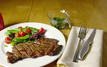 Free Video Stock Steak And Fresh Salad