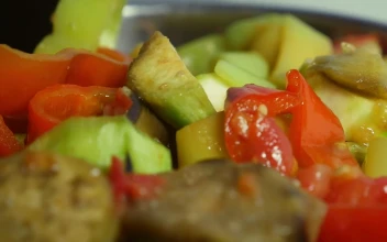 Free Video Stock Stewing Fresh Vegetables