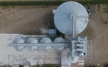 Free Video Stock Storage Containers On A Farm Seen From Above