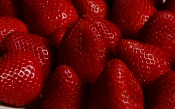 Free Video Stock Strawberries Spinning On A Platter