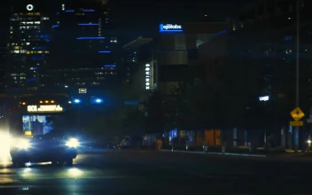 Free Video Stock Street Of A City At Night With Cars And A